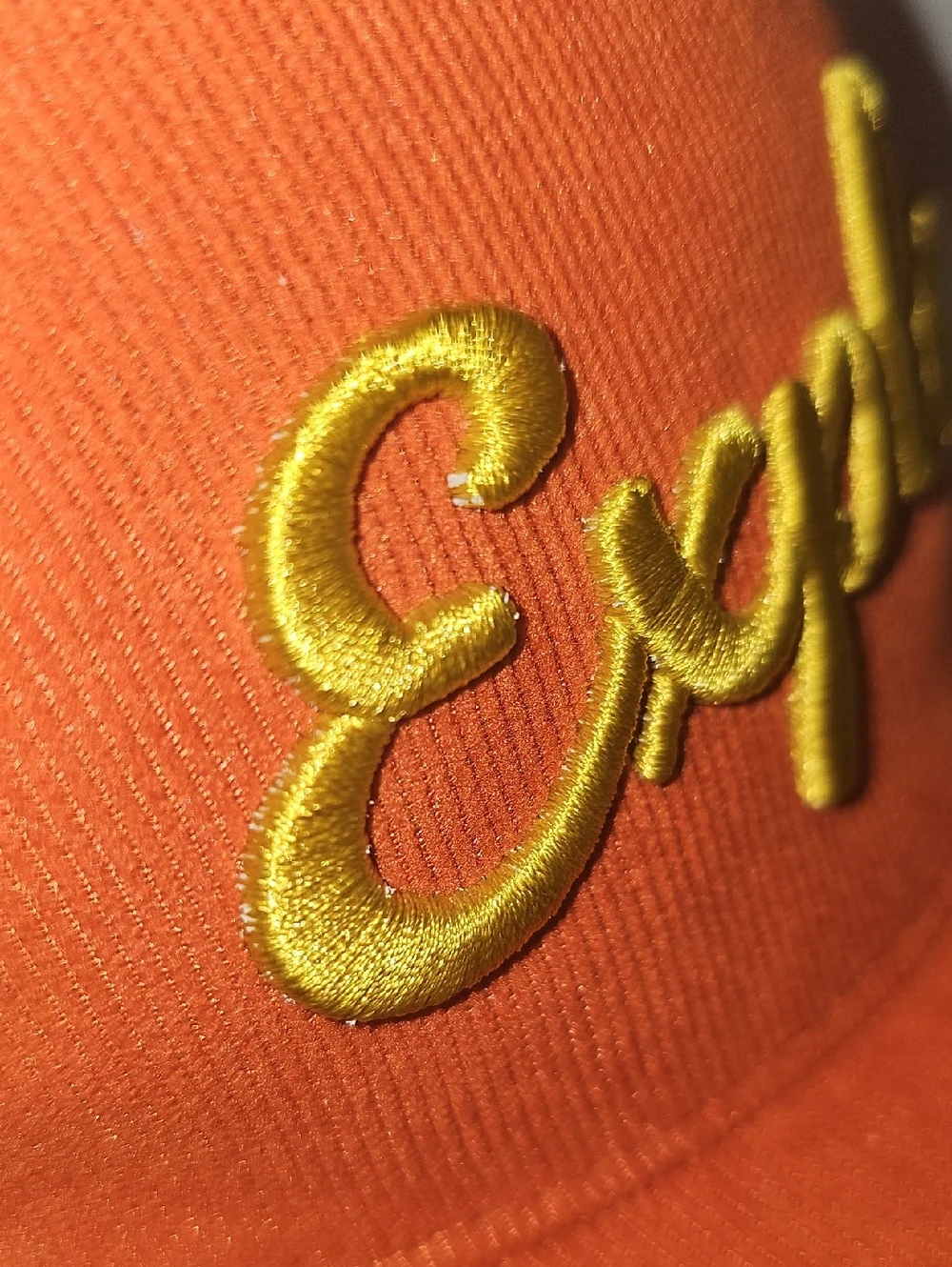 Wonder Nation Kids OSFM 'Explore' Corduroy Baseball Cap Hat Orange Spice New